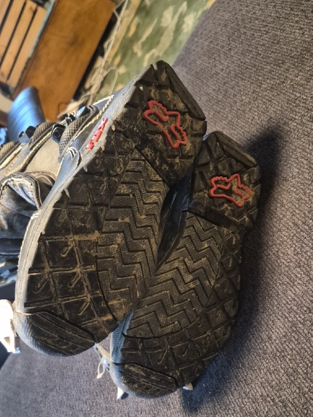 Fox Black and Red Men’s Off-Road MX Boots